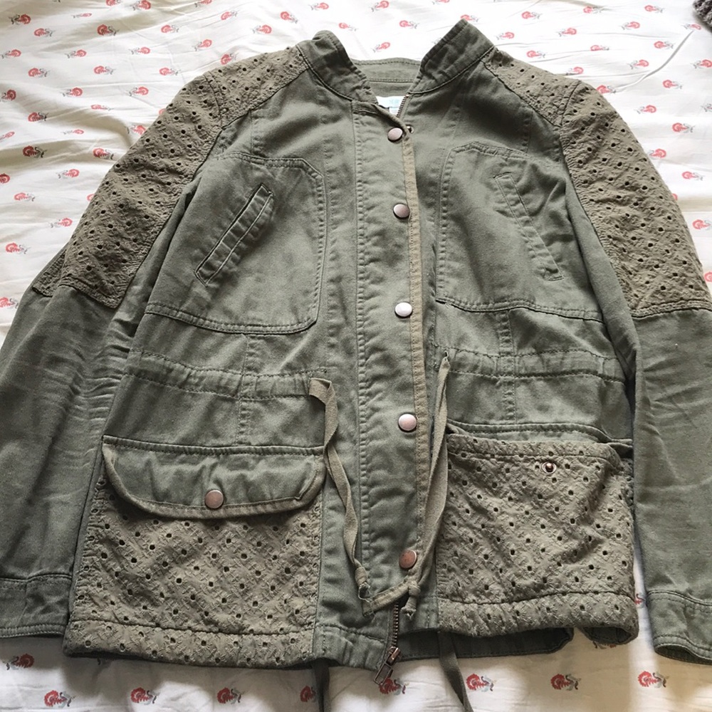 Green army jacket